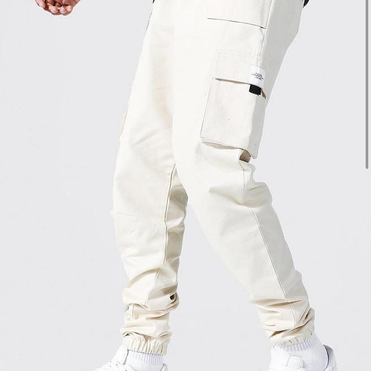 Tall cargo pants multi pocket with belt and tab Depop