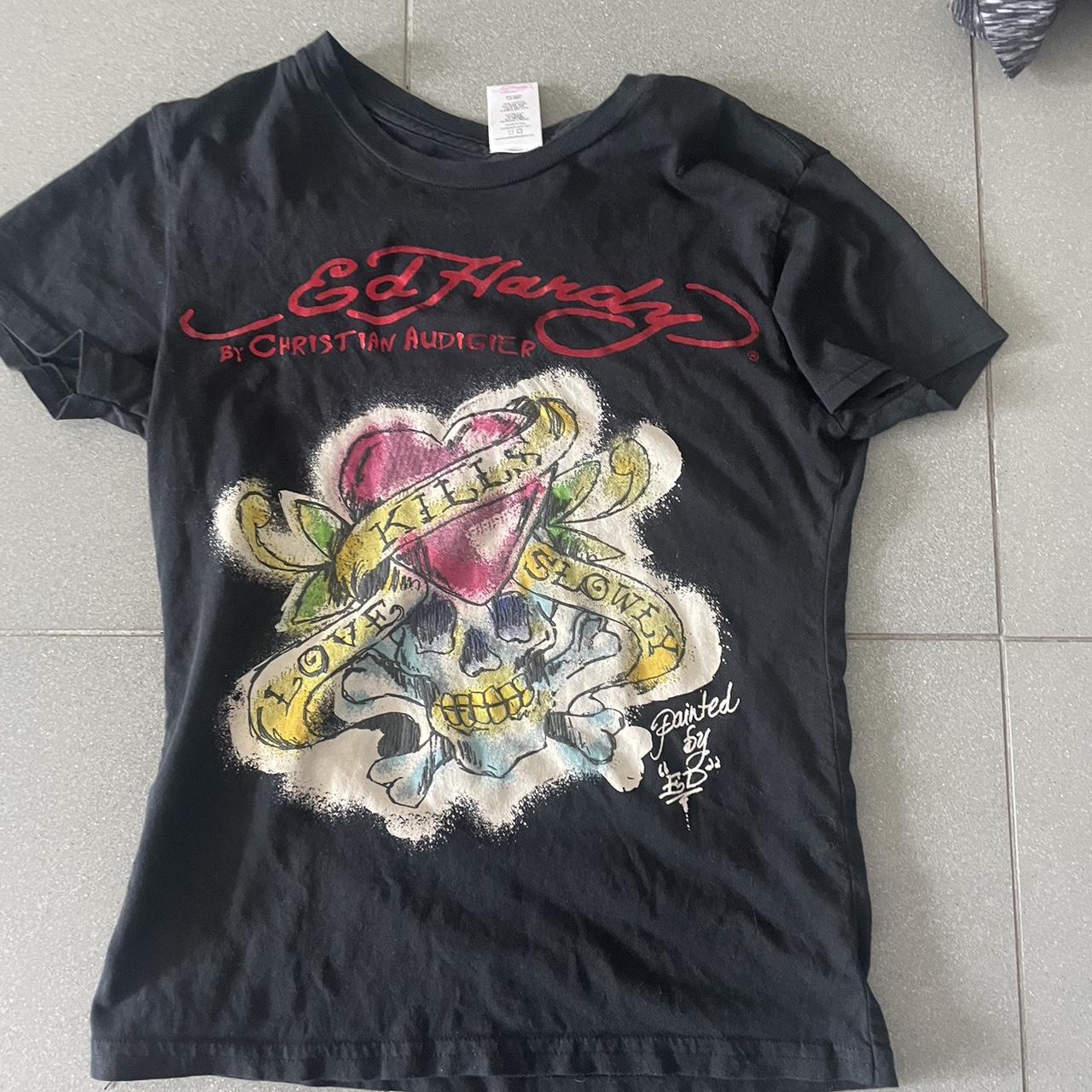 Ed hardy baby t shirt. Super cute #babytee #edhardy - Depop