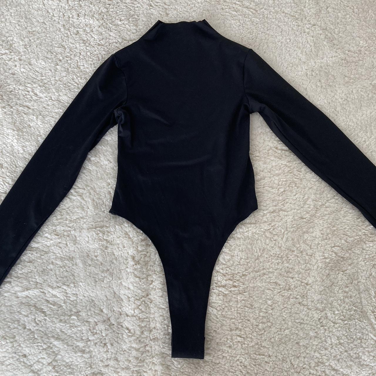 skims-dupe-long-sleeve-bodysuit-in-black-never-depop