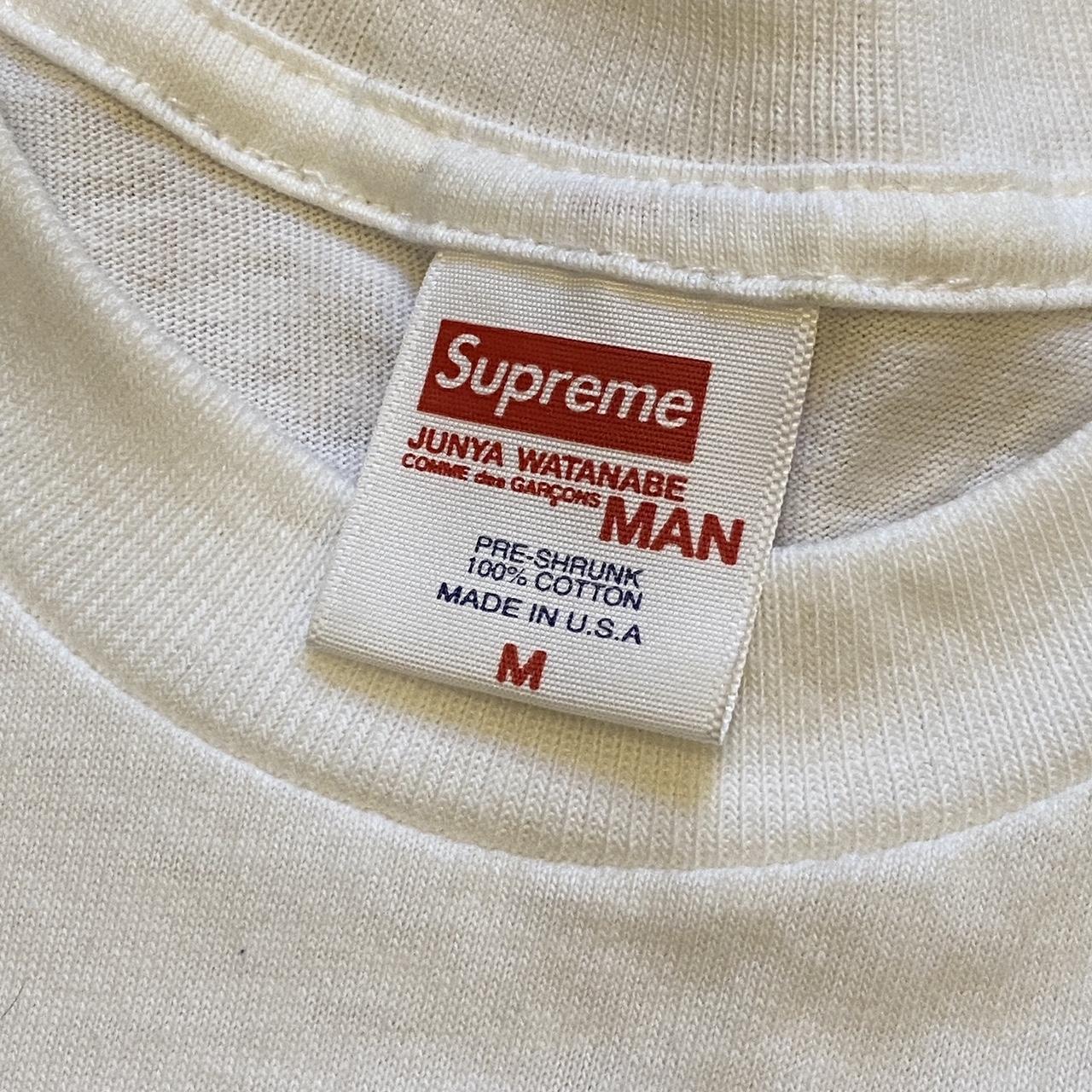 Supreme Men's White and Red T-shirt | Depop