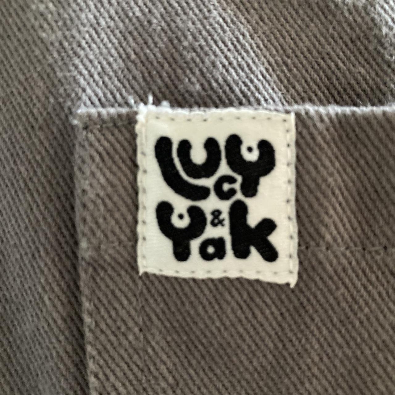 Lucy and Yak grey Easton dungarees in size... Depop