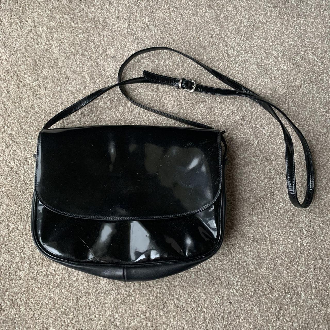 Black enny bag, multiple pockets and shoulder strap... Depop
