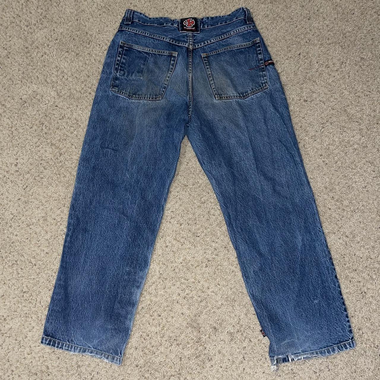 Independent truck co skate baggy jeans with stash... - Depop