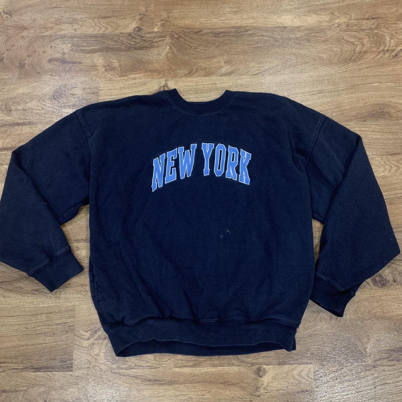 navy blue new york sweatshirt brandy melville