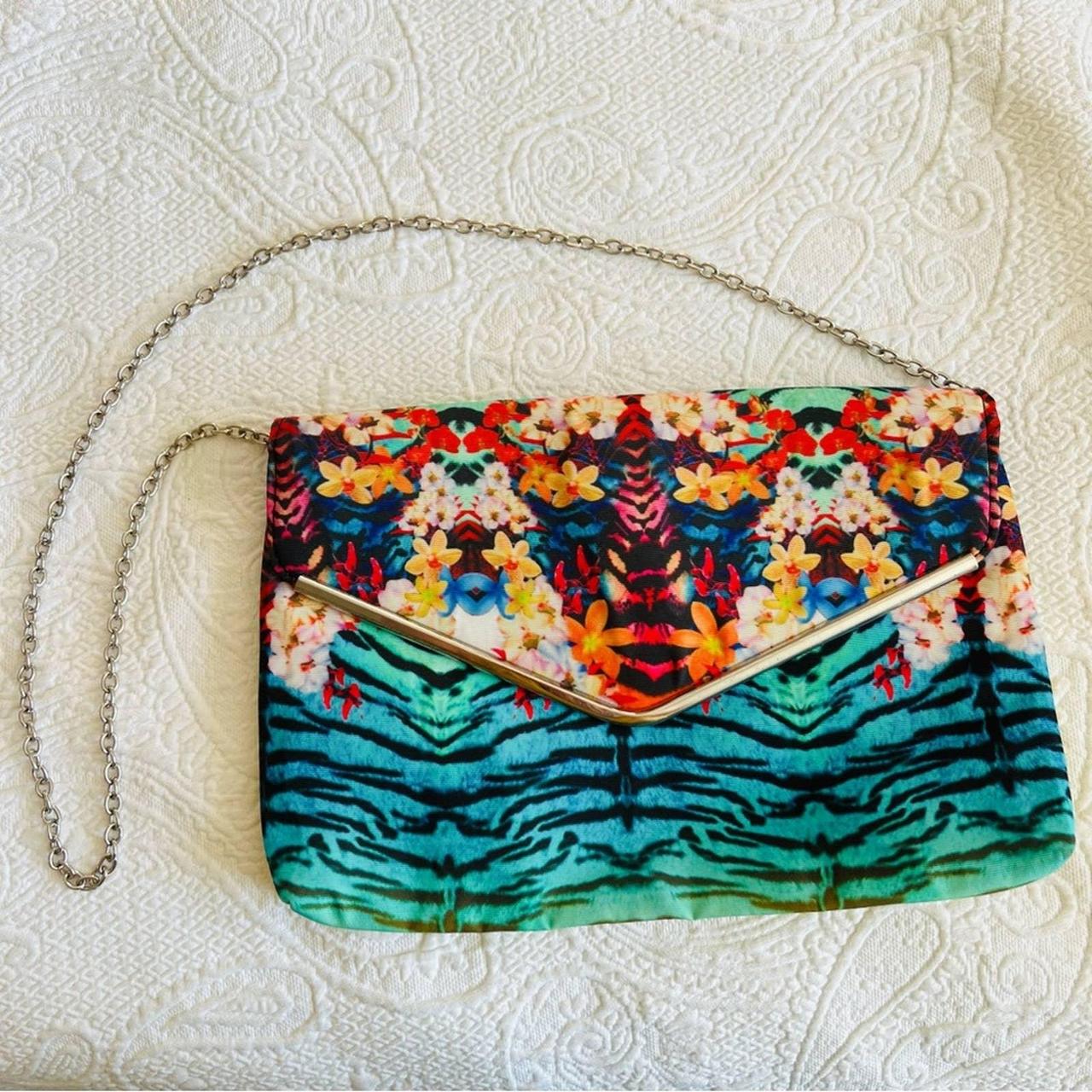 Aldo Envelope Clutch Photography Print Zebra Animal... Depop