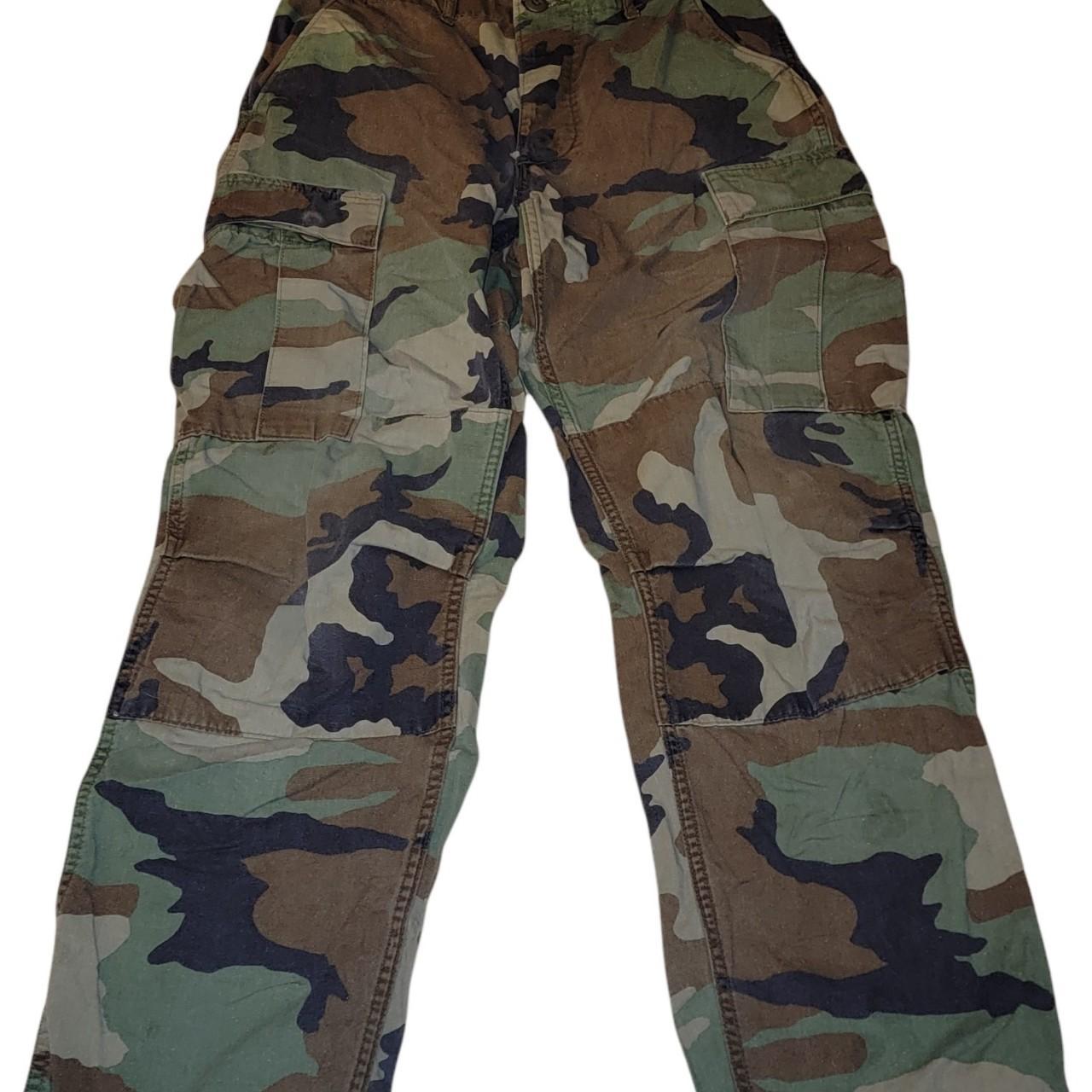 Vintage Woodland Army Fatigue Pants 32/31. In... - Depop
