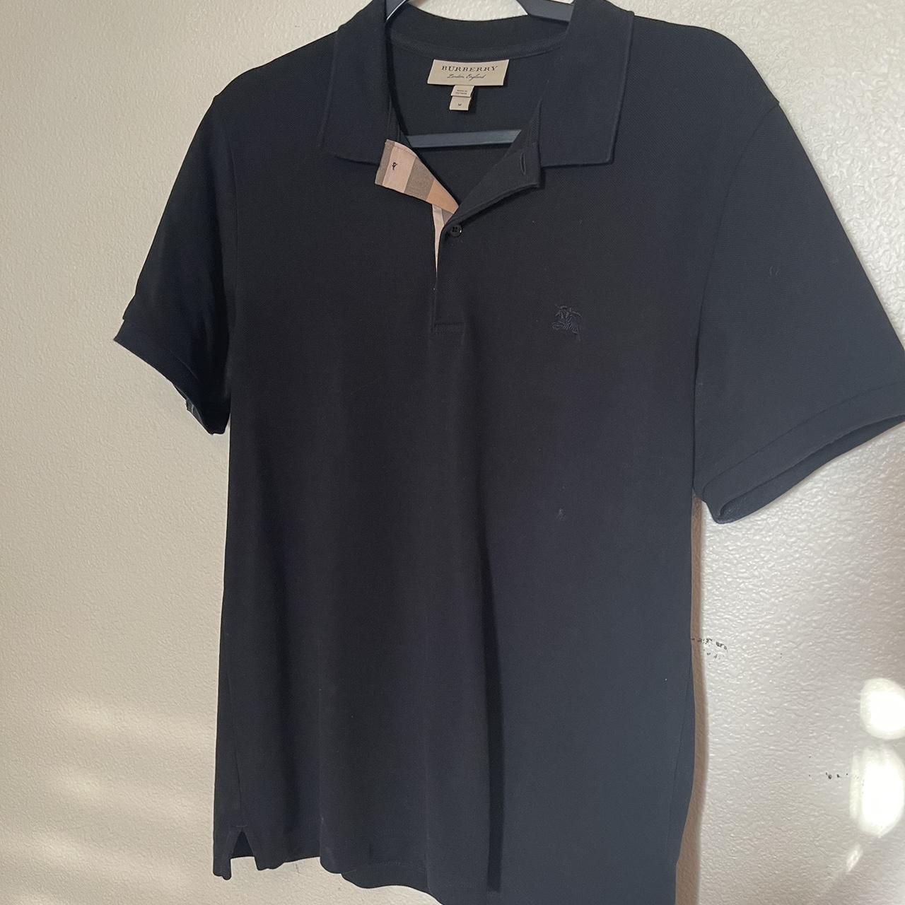 Burberry Men's Black Polo-shirts | Depop