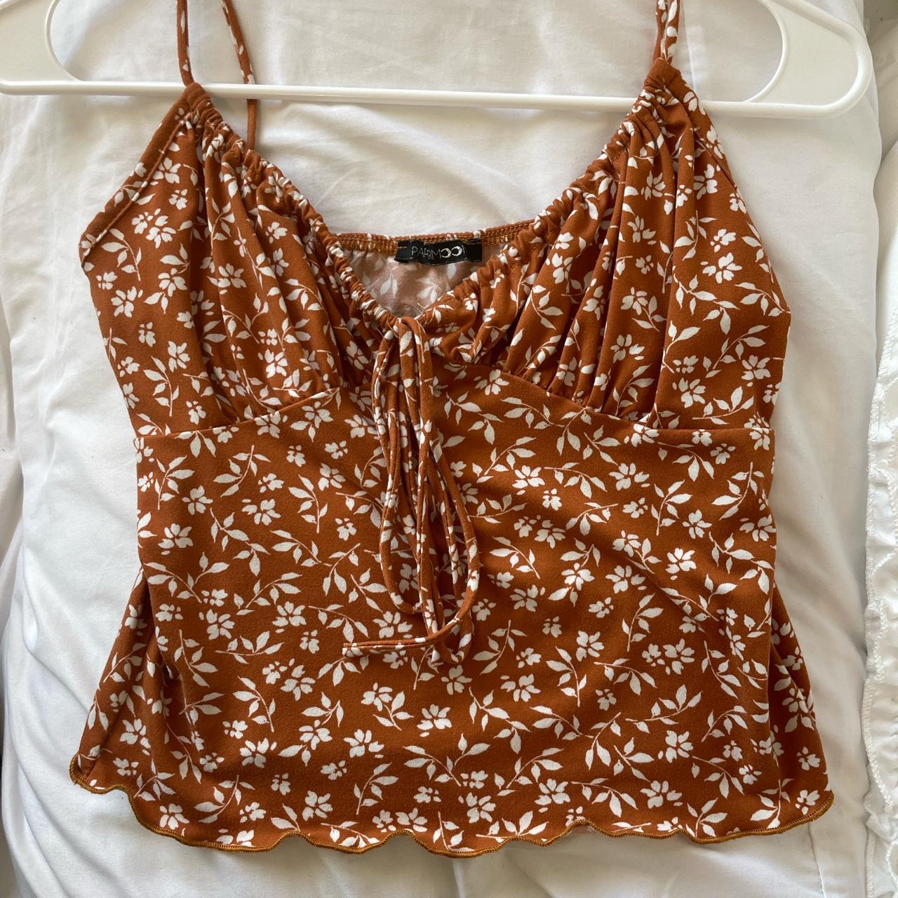 Women's Orange Vest Depop