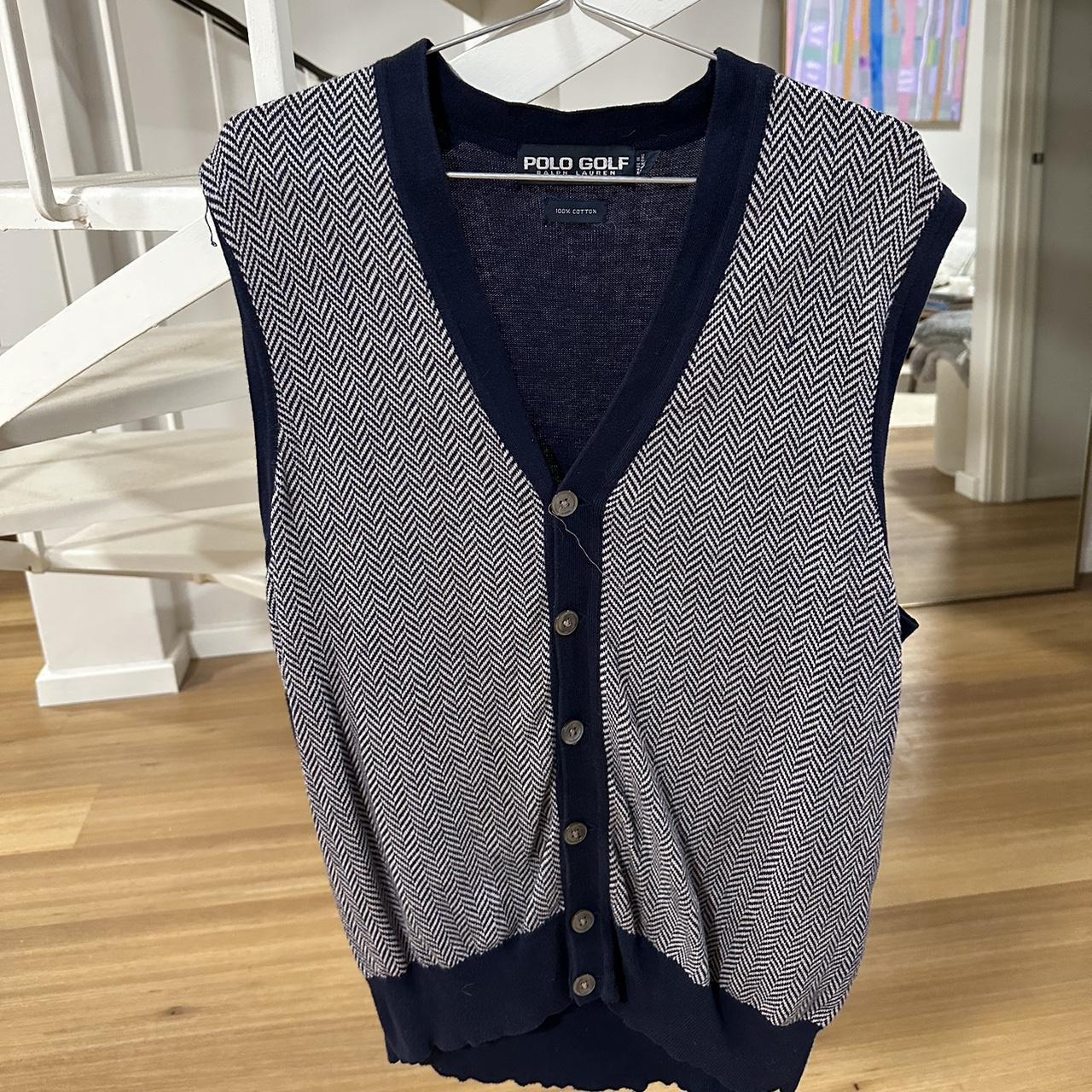 Ralph Lauren Polo Golf Vest Men’s Large Knitted... Depop