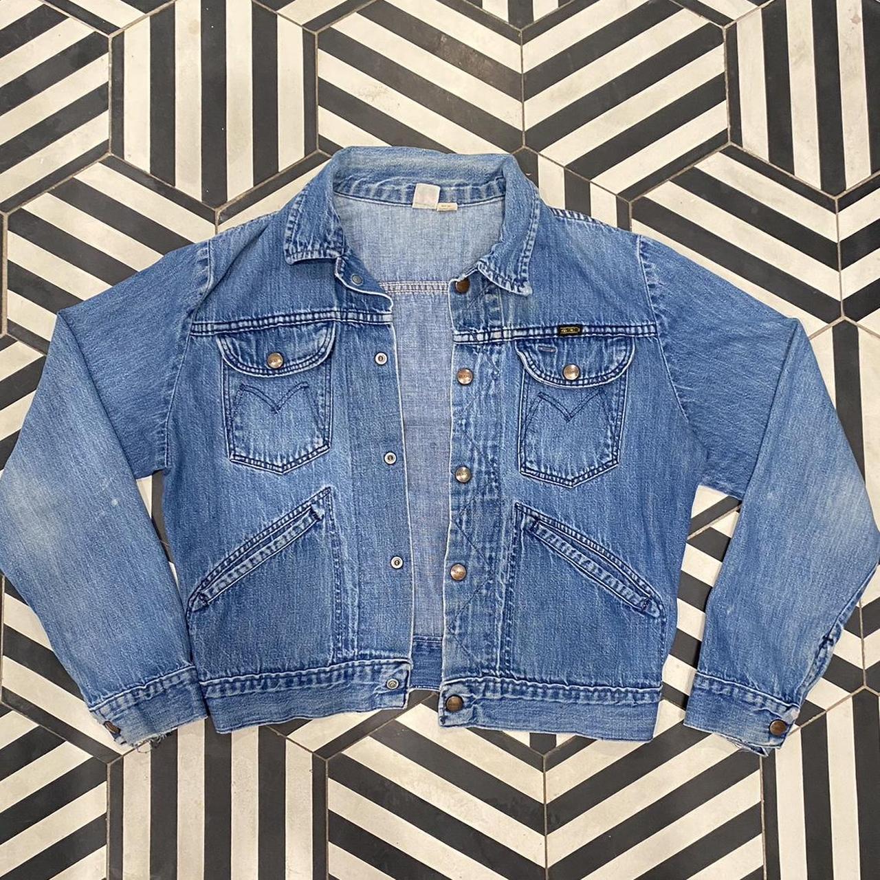 Vintage Maverick Denim Jacket With Patches