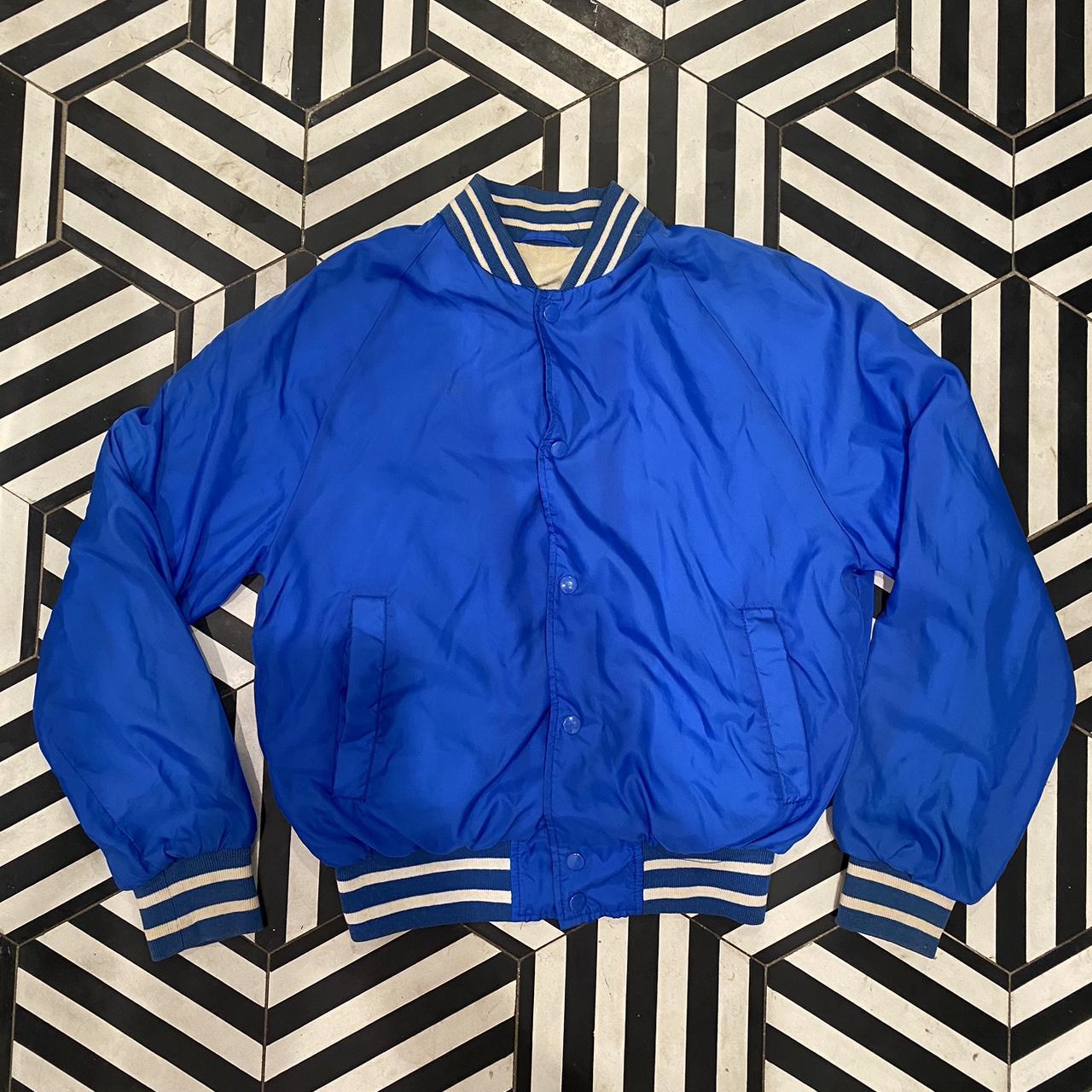 Vintage blue bomber jacket Size medium No flaws... - Depop