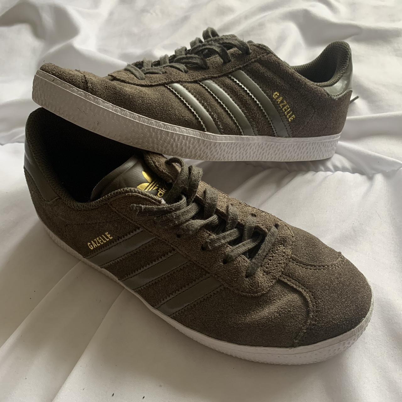 Adidas gazelle womens khaki online