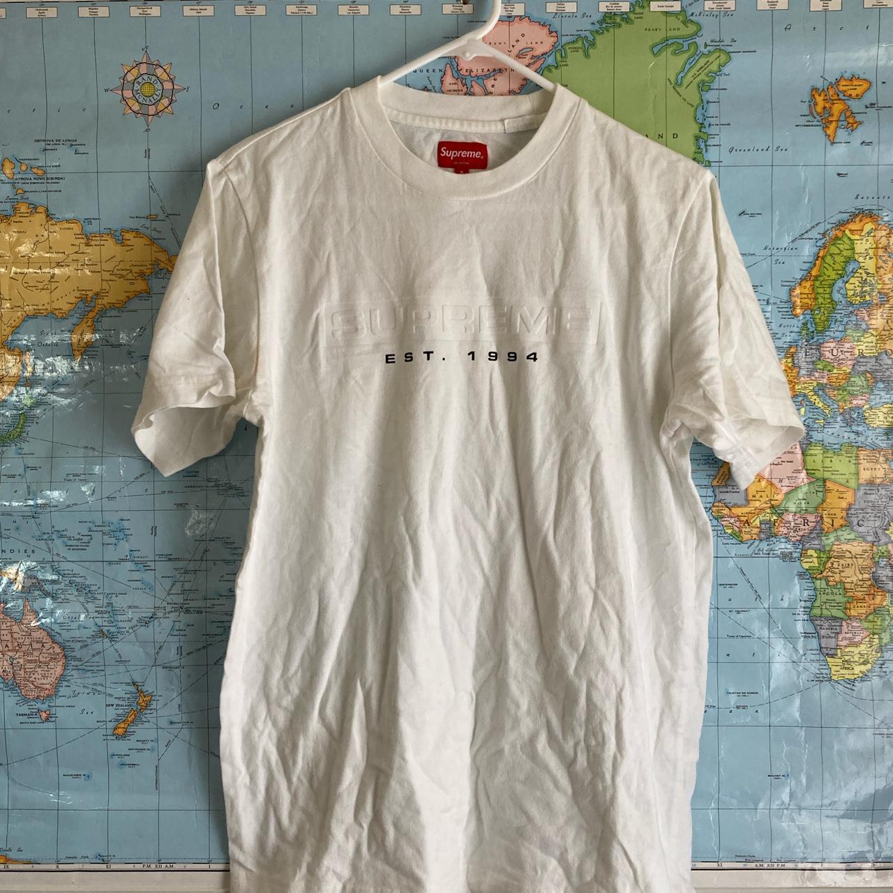 supreme shirt est.1994 will ship asap - Depop