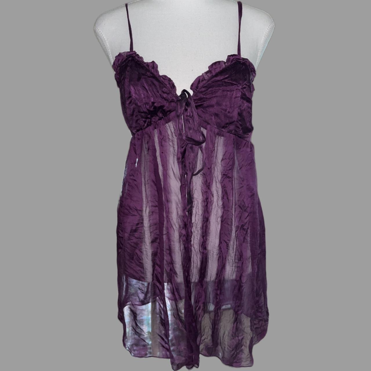 purple lingerie night gown brand lelo size Depop