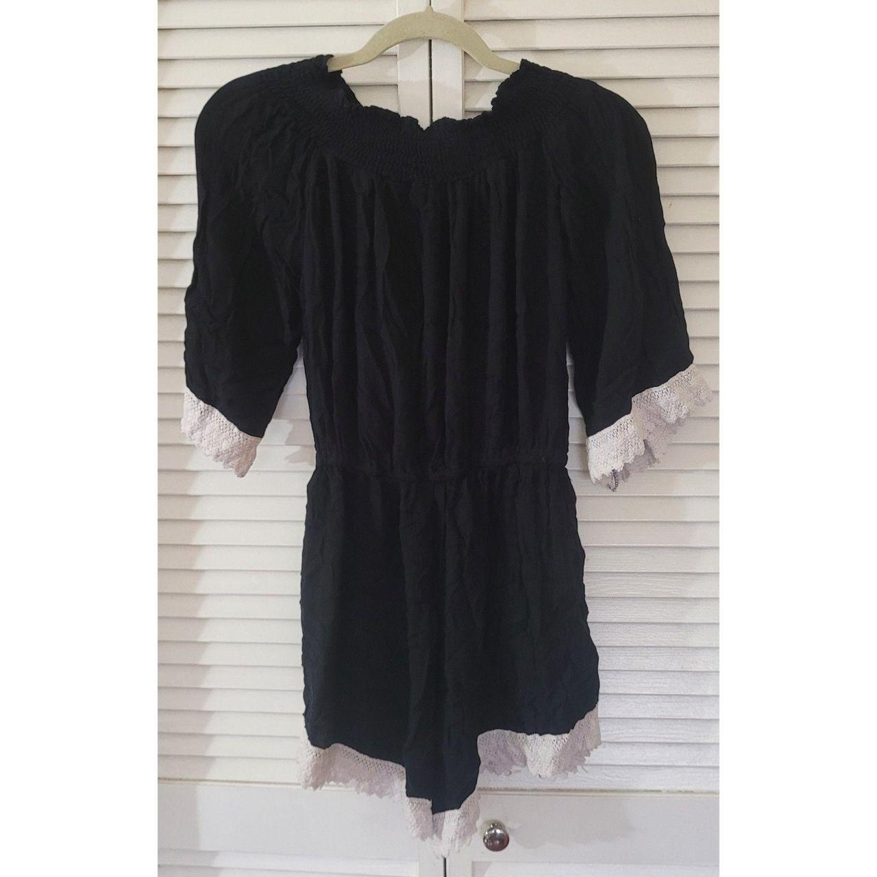 Source Unknown Women's Romper - Black/White - M –… - image 2