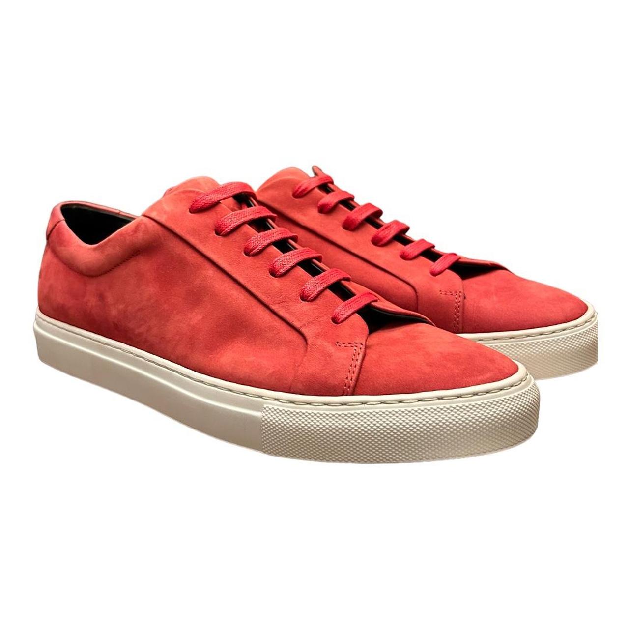 Red suede clearance trainers mens