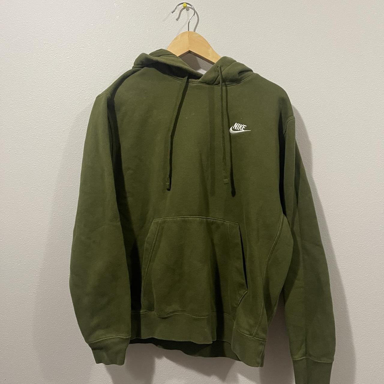 mens dark green nike hoodie