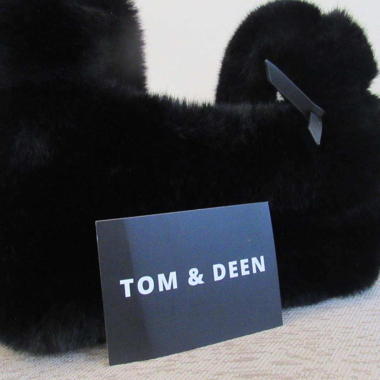 Tom Deen handbag Black faux fur New condition Depop