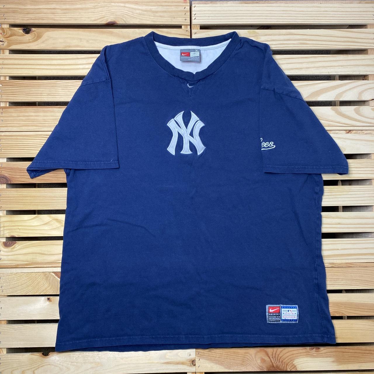 Vintage Navy Short Sleeve New York Yankees Nike T Shirt 