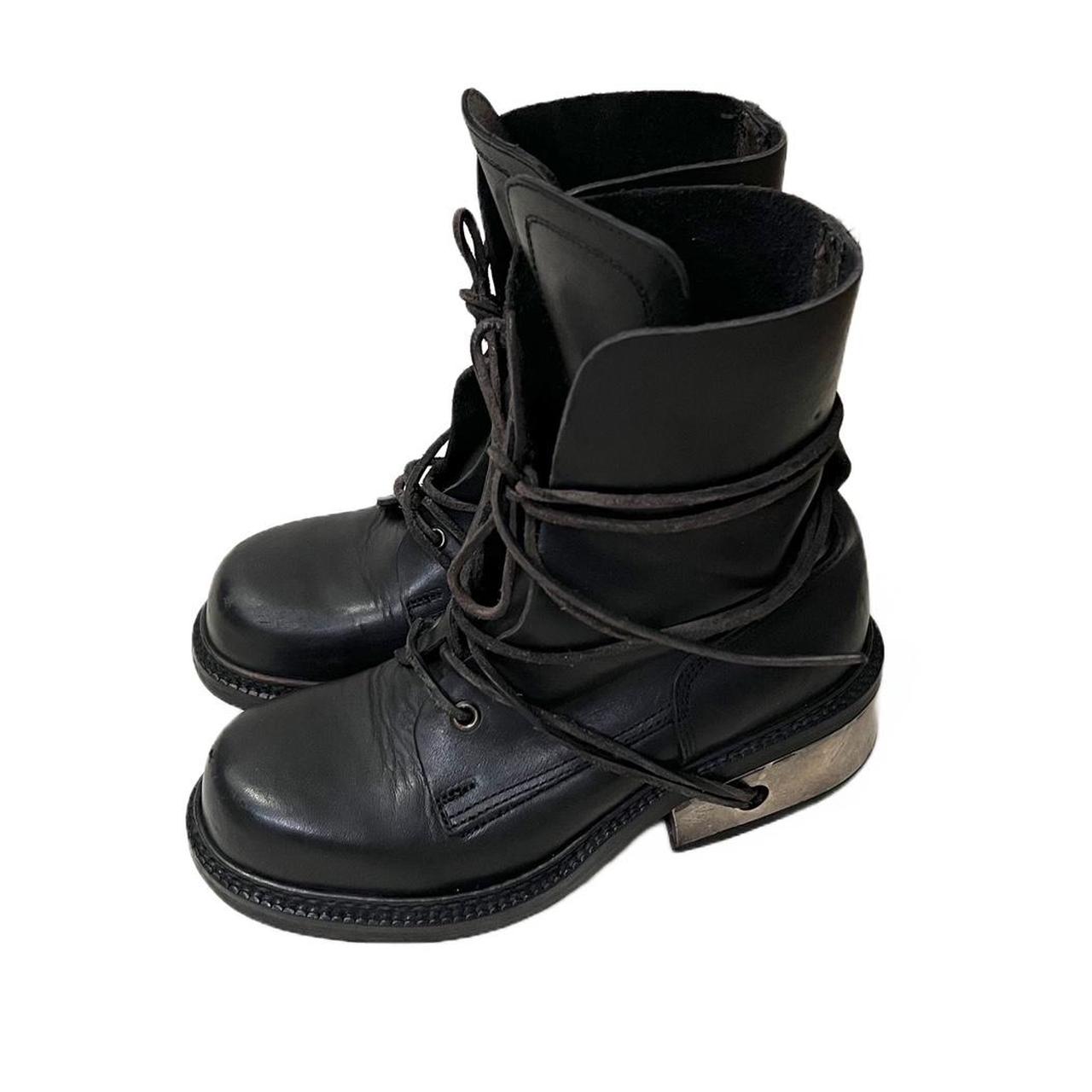 Guidi Men's Black and Grey Boots (2)