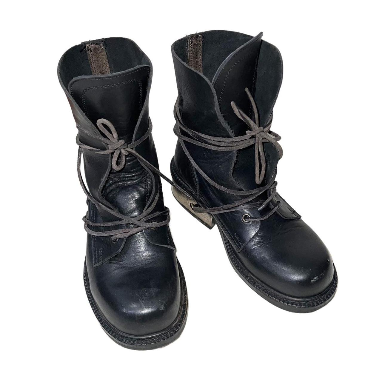 Guidi Men's Black and Grey Boots (3)
