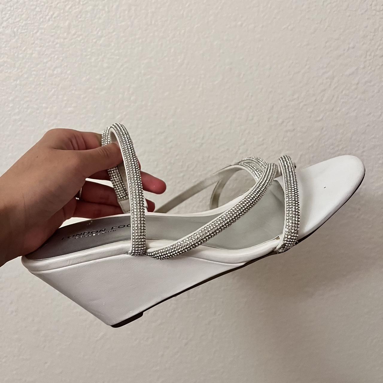 white sandals with platform