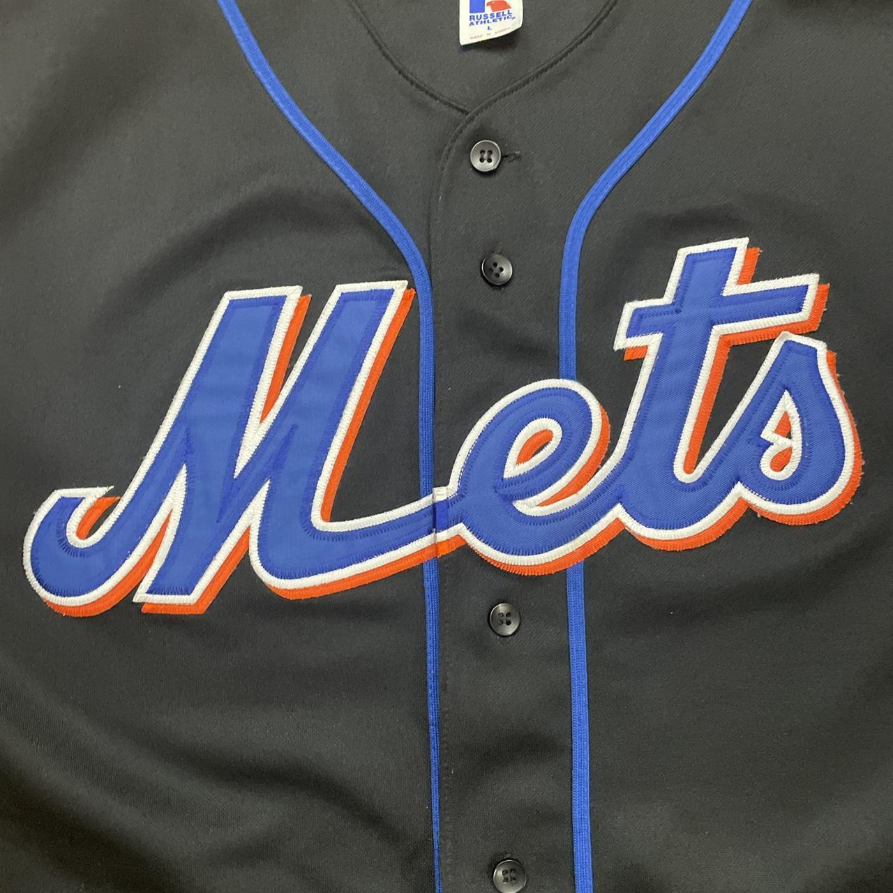 L/XL) Vtg New York Mets Russell Athletic Jersey