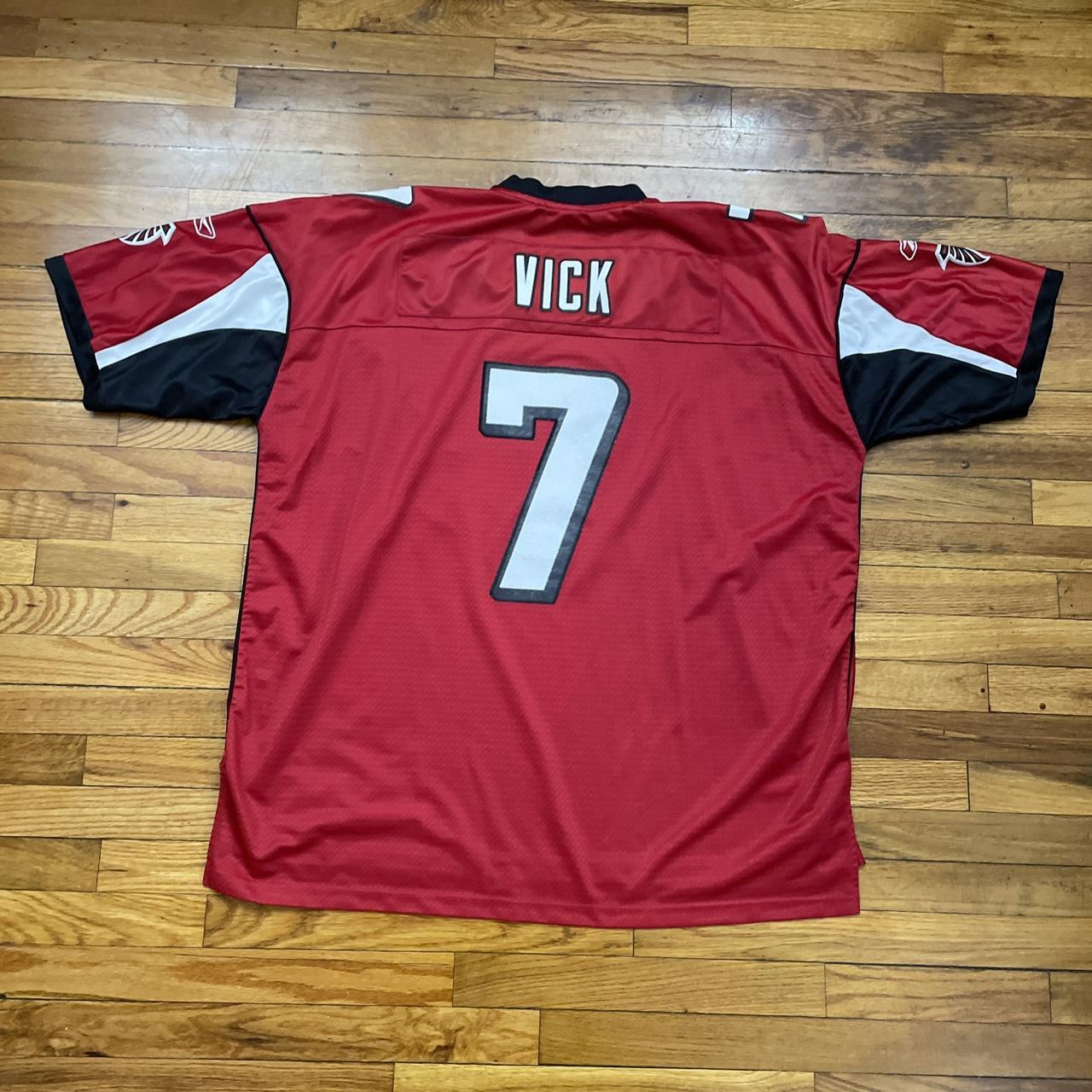 Camiseta deportiva juvenil vintage de Reebok Atlanta Falcons Michael Vick  grande 14-16 roja