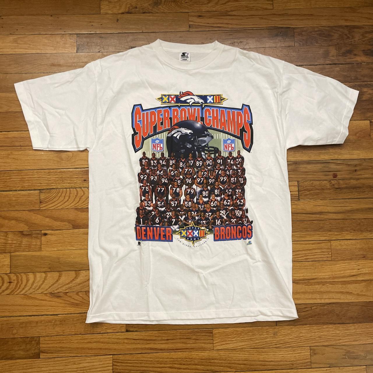 Vintage Denver Broncos super bowl Starter Shirt size on sale XL