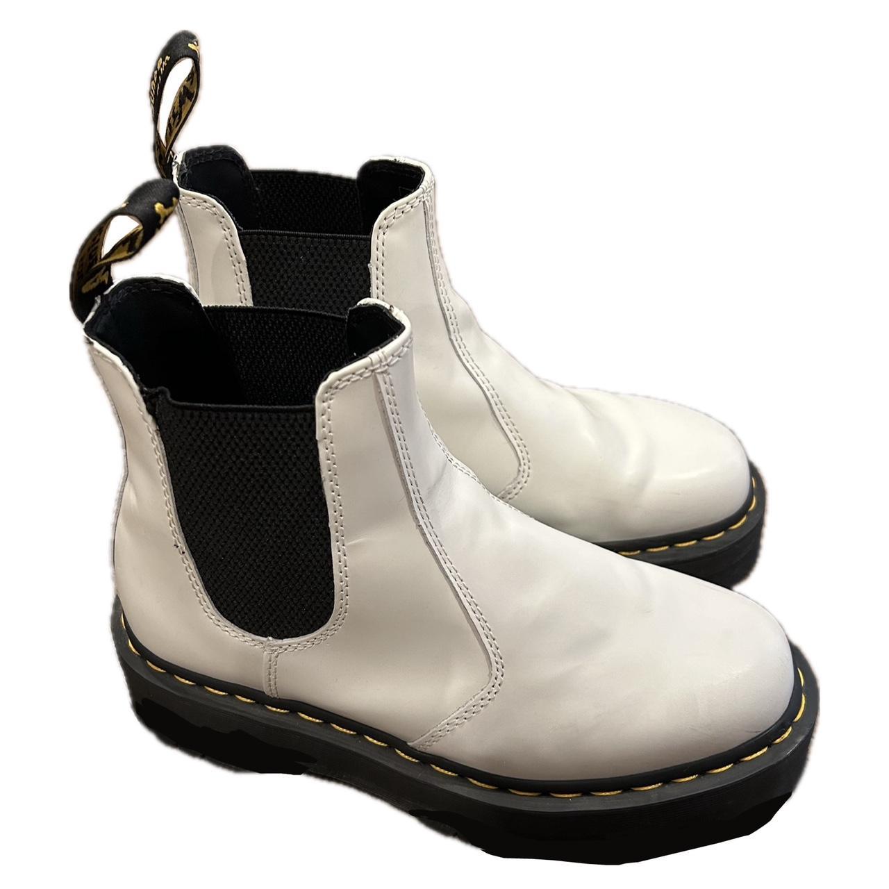 full white doc martens