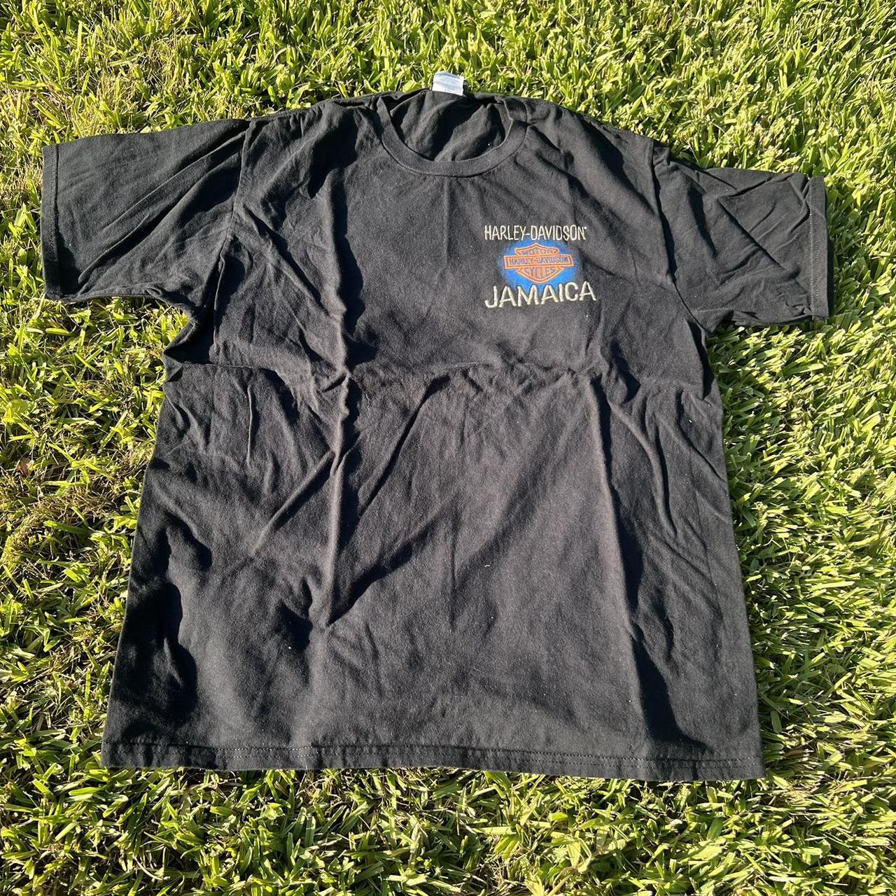 Vintage Jamaica Harley Davidson tee! sz 2XL. - Depop