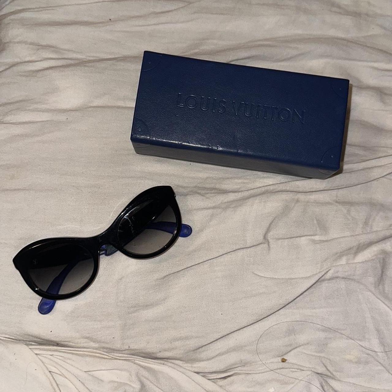 Black Louis Vuitton Sunglasses - Depop
