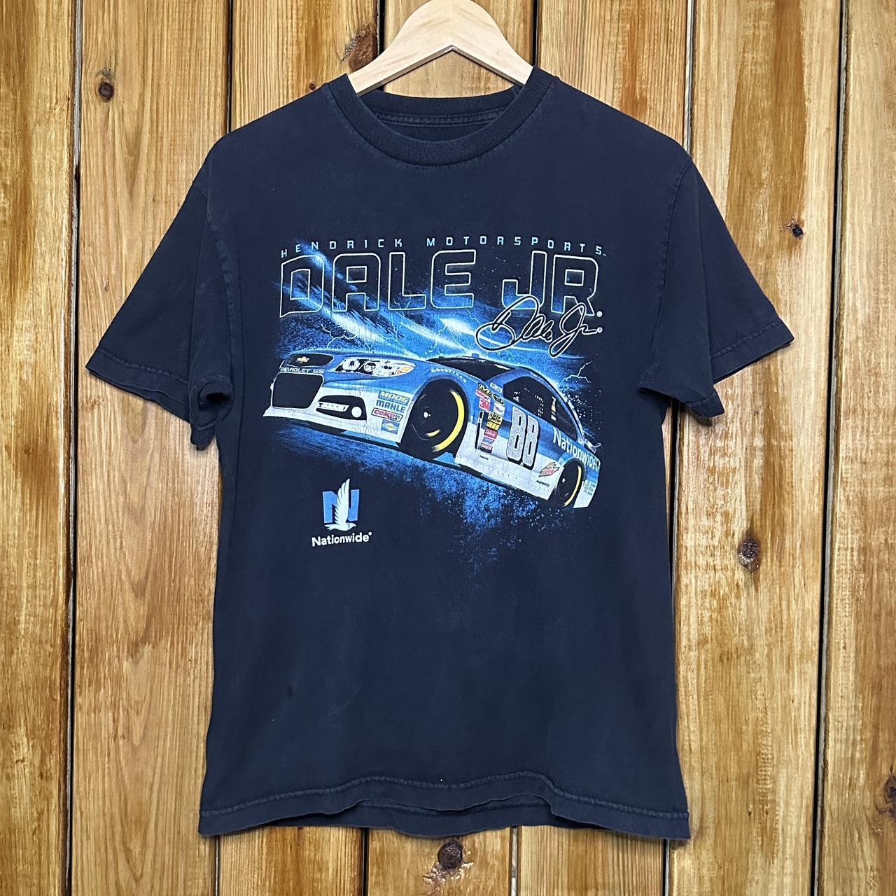 NASCAR Men's Black and Blue T-shirt | Depop