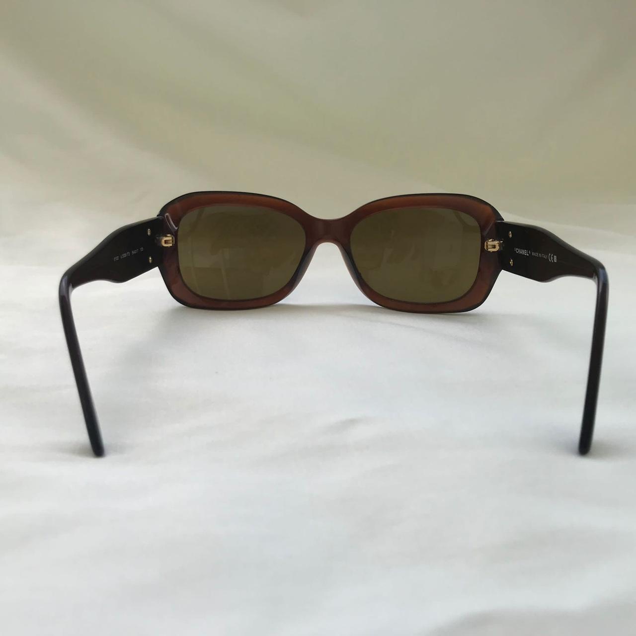 Chanel 5102 C.538/73 54-17 135 Sunglasses Brown w/ | Depop