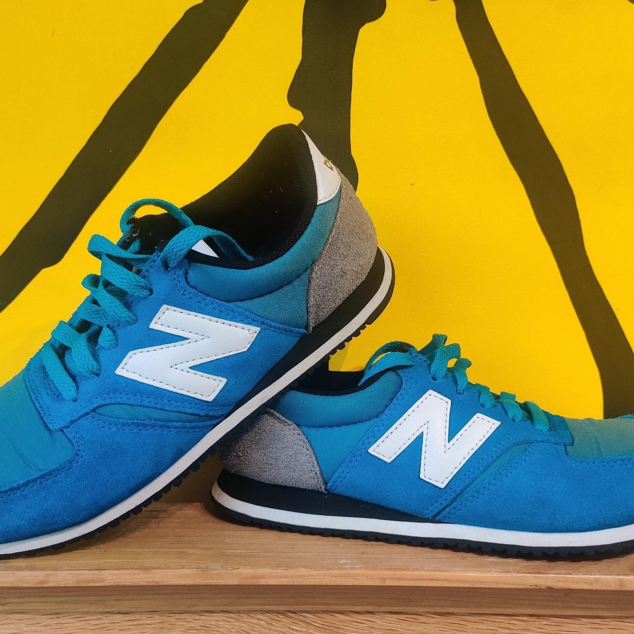 New Balance 420 Womens Trainers In Teal Blue UK Size... - Depop