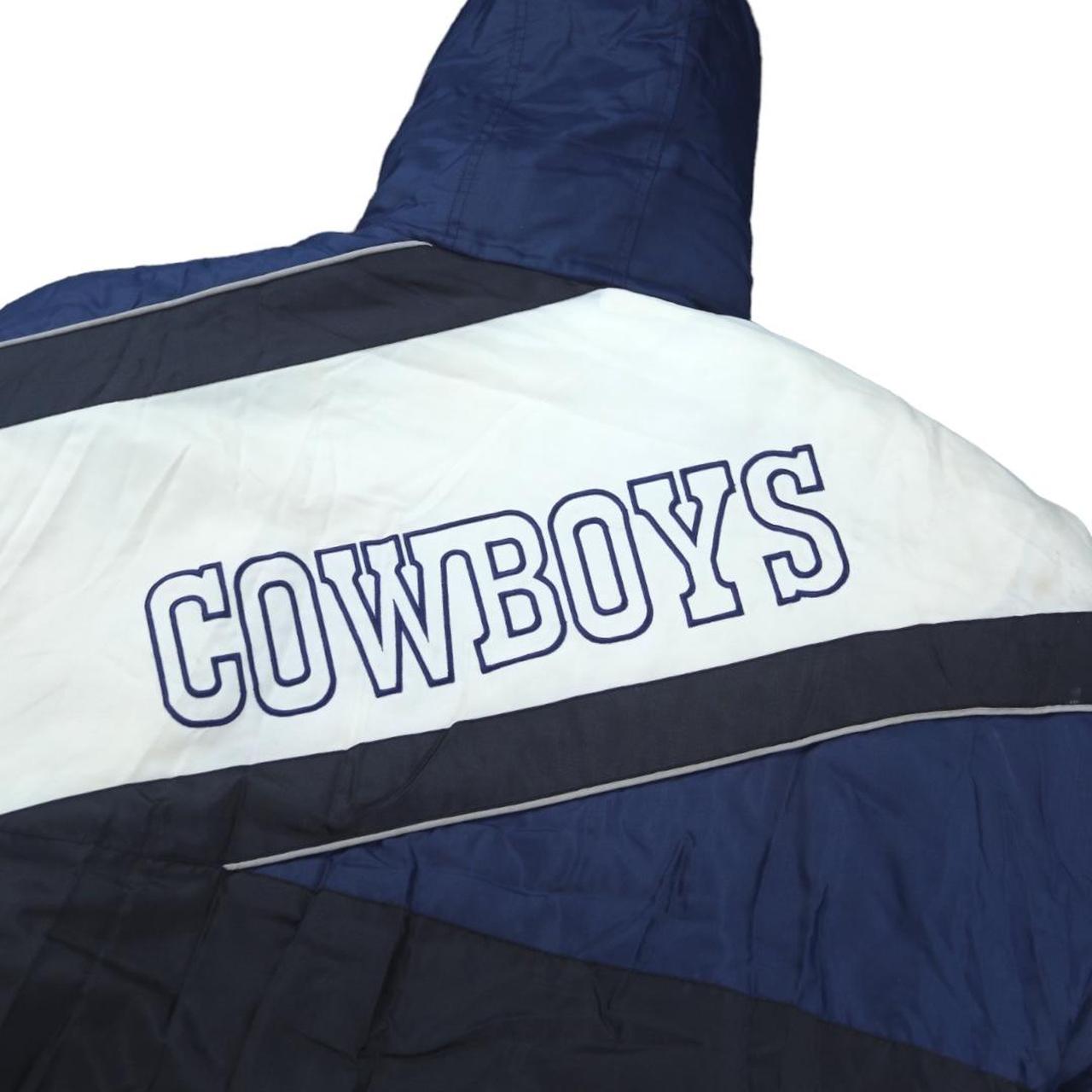 Vintage Dallas Cowboys puffer jacket. Full zip and - Depop