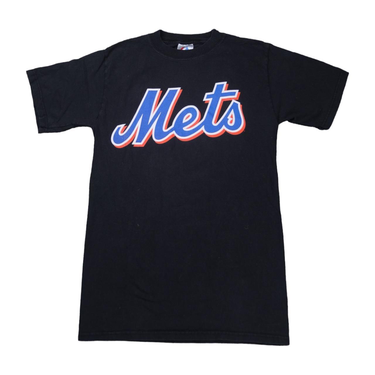 Vintage Majestic NEW YORK METS Black David Wright Picture Jersey