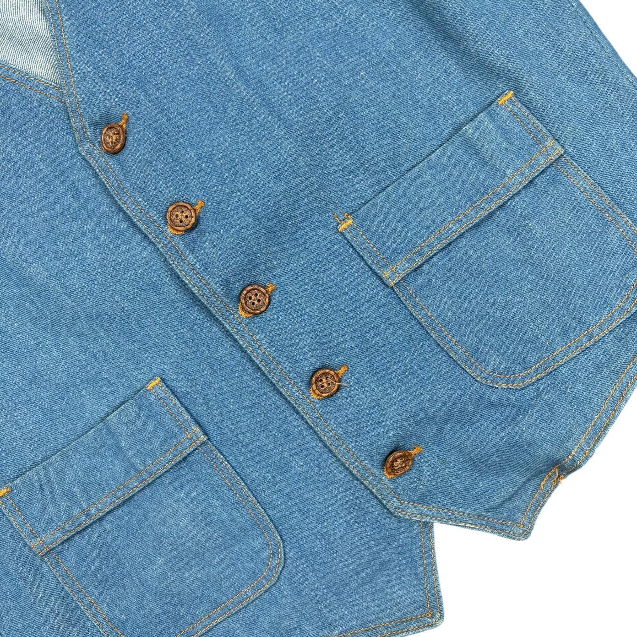 Women's Vest - Blue - M – Vintage Denim Vest With… - image 2
