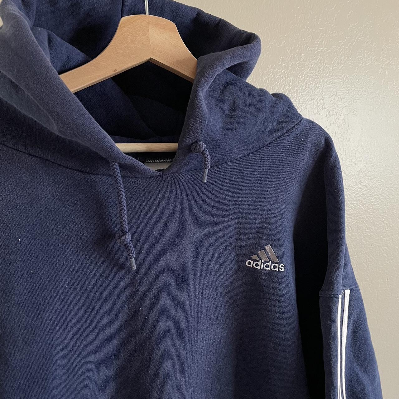 Adidas Men's Navy Hoodie | Depop