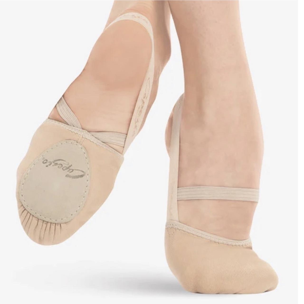 Capezio Canvas Half Sole Dance Shoes (used for half... Depop