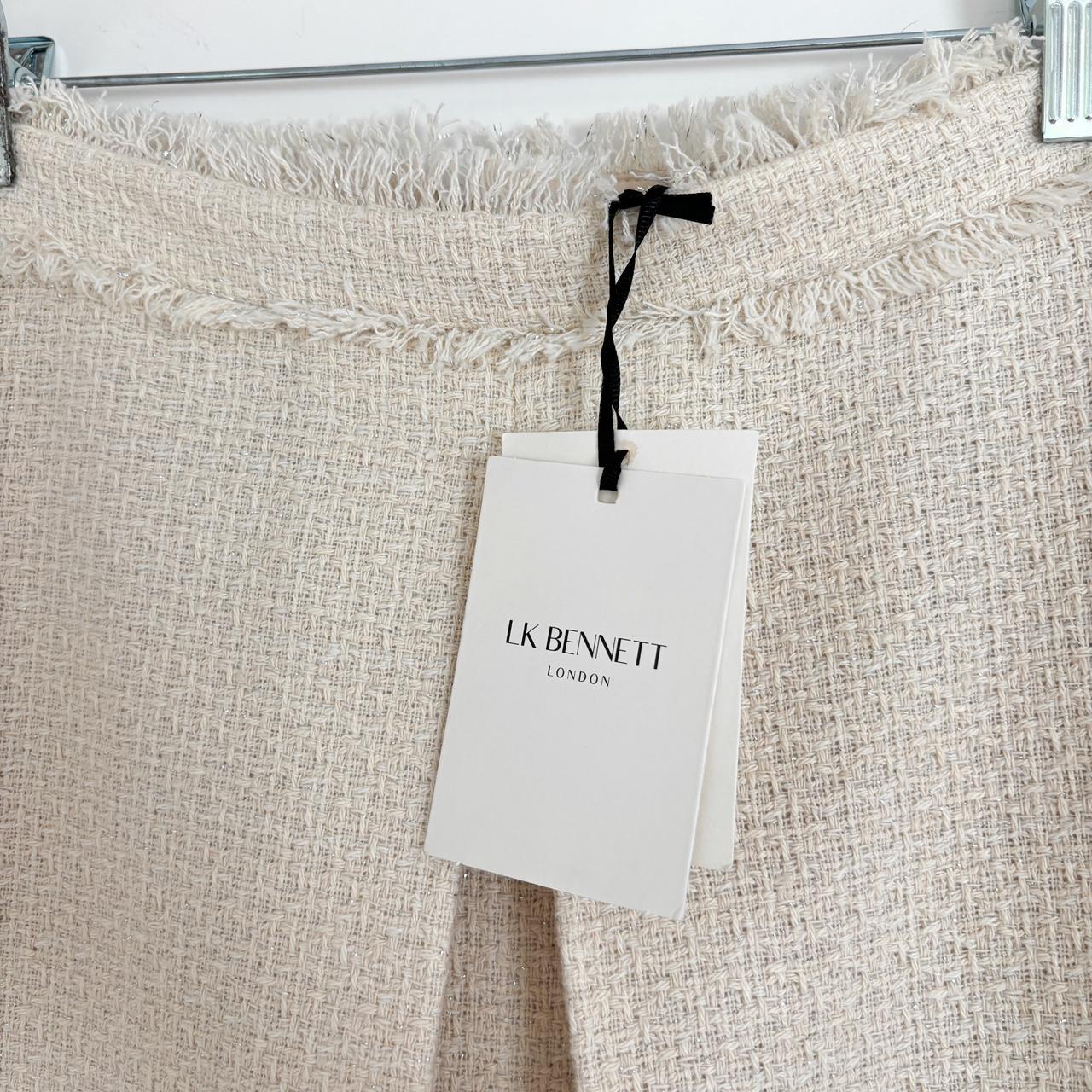 LK Bennett ivory boucle high waist skirt- it’s a... - Depop