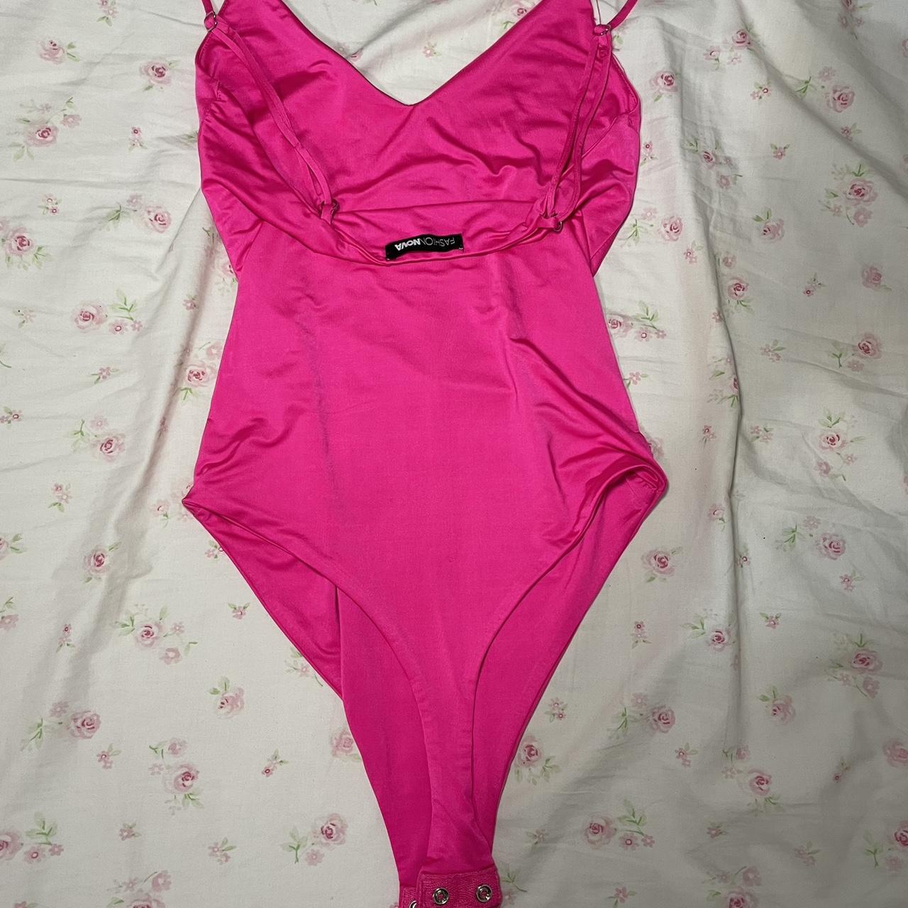 Zara Women S Pink Bodysuit Depop