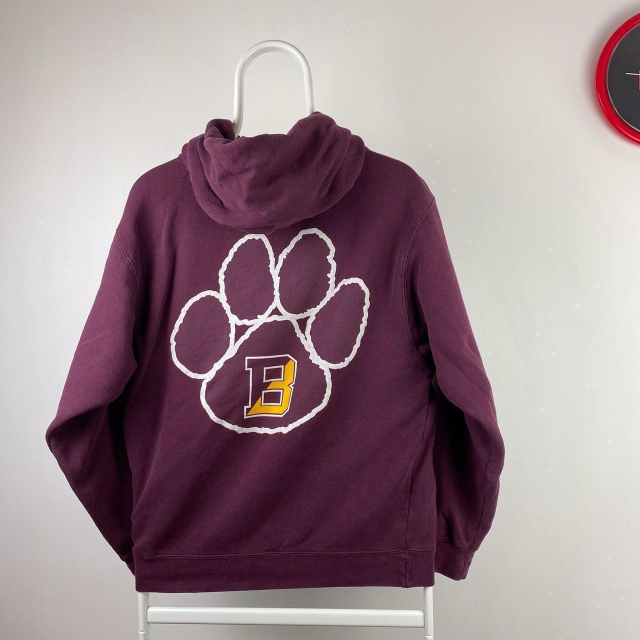 Vintage USA Hoodie Burgundy Bloomsburg University... - Depop