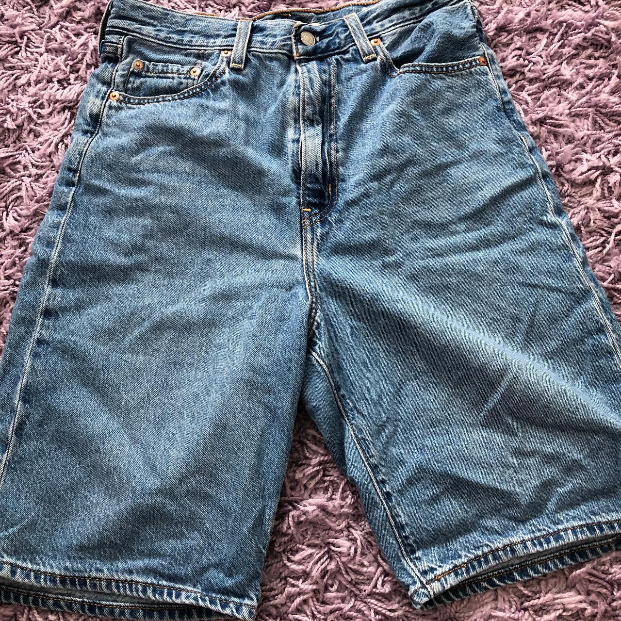 high-waisted levis jorts dm with any questions... - Depop