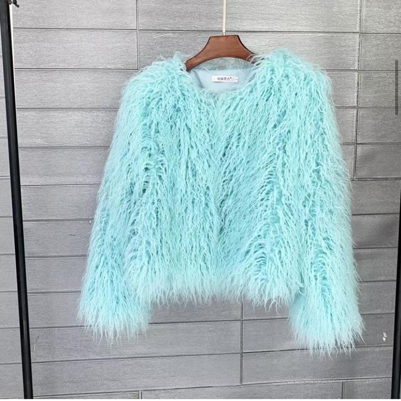 Blue on sale shaggy jacket