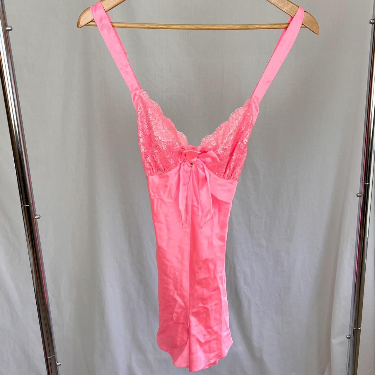 Vintage Bubblegum Pink Romper - size: 34B ☺️ - this... - Depop