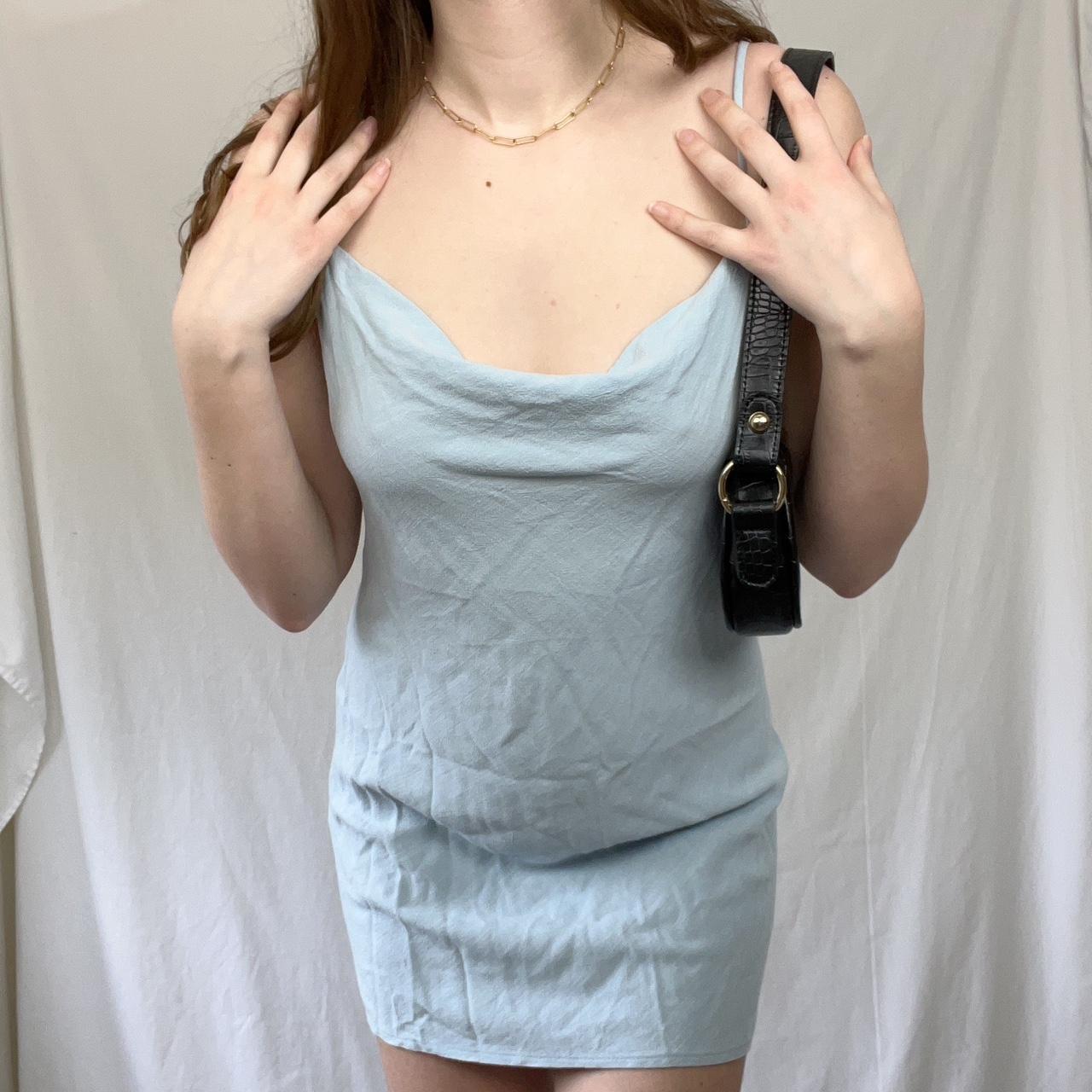 Princess Polly Women's Blue Dress Depop