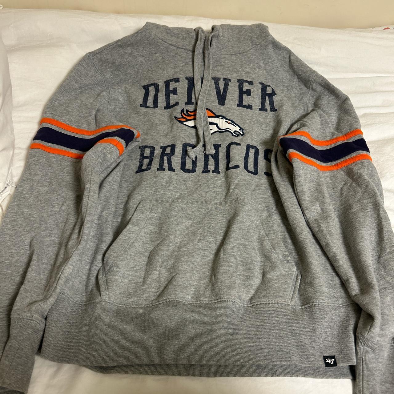 Denver Broncos Adult Pull-Over Hoodie By Pendi Kere Fine