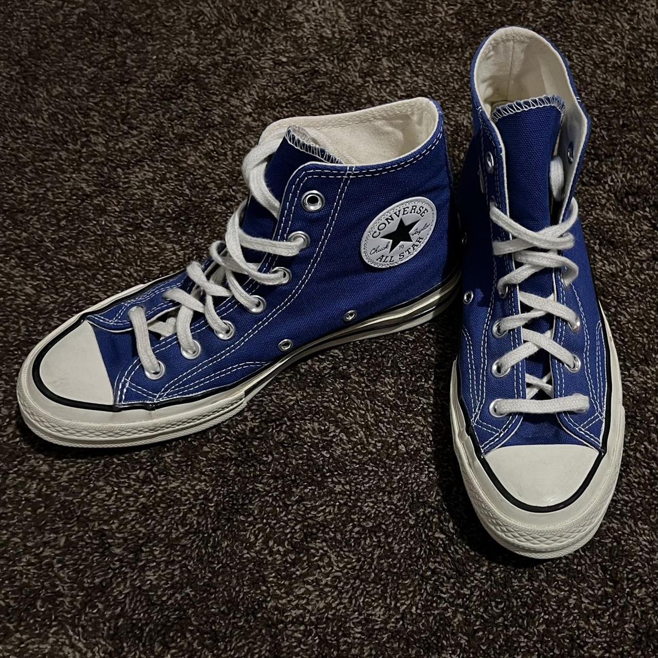 royal blue chuck 70s size 7.5 in woman and 5.5 in... - Depop