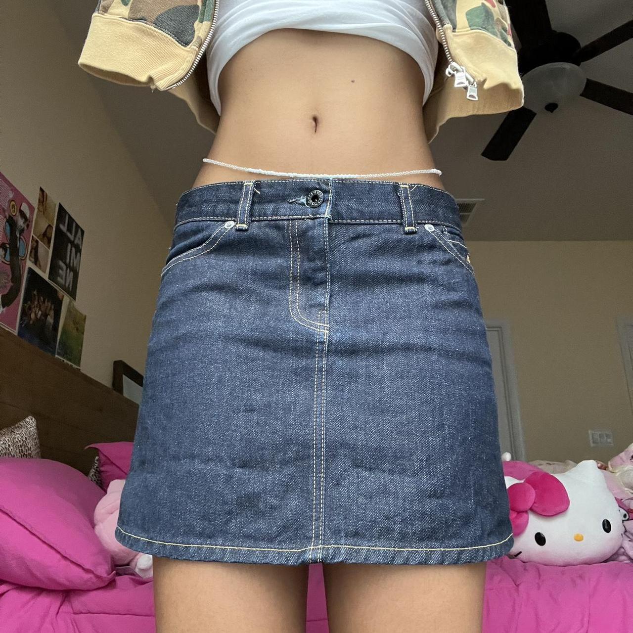archive 00s bape デニムミニスカート bapesta Y2K bape mini skirt 💓💗💖💘💝💞💕💟 the prettiest bape denim